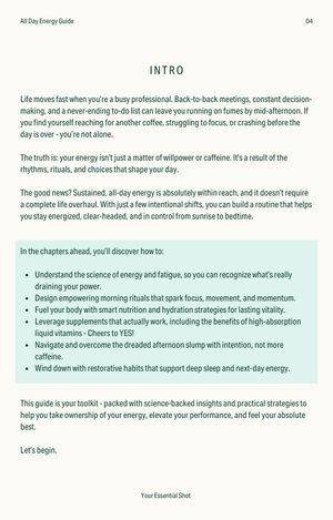 The Busy Professionals Guide To All-Day Energy